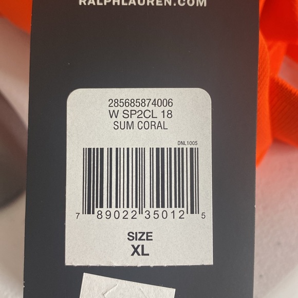 Ralph Lauren RLX XL  CORAL COLOR  Wicking Polo Shirt Snap Buttons NWT - Picture 14 of 14